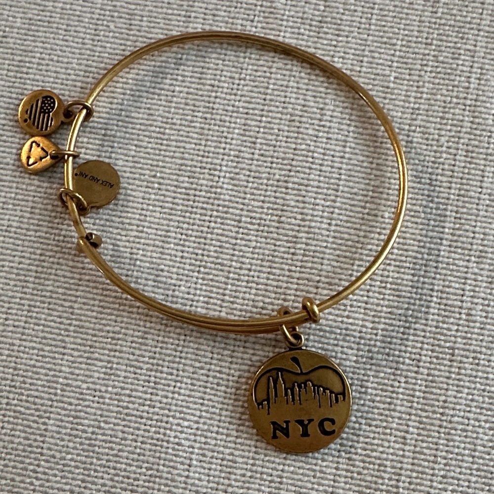 Alex & Ani Gold NYC Charm Bracelet